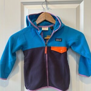 Patagonia BNWT Toddler Micro D Snap T fleece zip up